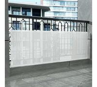 NIANXINN Brise-Vue pour Balcon,Givré Plastique Couverture de Balcon,Anti-Regard,Anti-Pluie,Pare-Soleil,Fenêtre,Patio,Intérieur/Extérieur,Ecran Clôture de Confidentialité,Personnalisée (100x140cm)