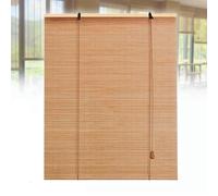 NIANXINN Store Enrouleur Occultant en Bambou,Rideau en Bambou Naturel,Store de Fenêtre Suspendu Filtrant la Lumière,Rouleau en Bois pour Intérieur/Extérieur,Largeur x Hauteur (60cm x 240cm)