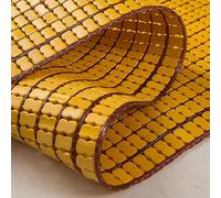NIANXINN Tapis de Lit en Bambou,Nattes de Couchage D'été,Tapis Rafraichissant de Couchage Matelas en Bambou,Tapis Mahjong en Bambou,Lisse et Respirant,pour Chaise de Bureau,Canapé-lit (50x100cm)