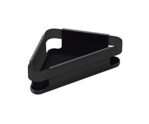 Niara panier mural d'angle de douche titane noir mat 214x214x80 mm - LAUFEN H3850611630021