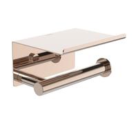 Niara porte-papier toilette avec couvercle rose gold brossé 159x112x88 mm - LAUFEN H3840621620031