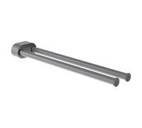 Niara porte-serviettes pivotant double 40 cm pvd couleur inox 78x402x45 mm - LAUFEN H3810611610011