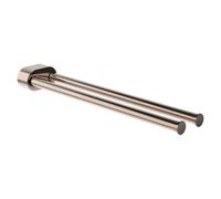 Niara porte-serviettes pivotant double 40 cm rose gold brossé 78x402x45 mm - LAUFEN H3810611620011