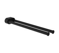 Niara porte-serviettes pivotant double 40 cm titane noir mat 78x402x45 mm - LAUFEN H3810611630011