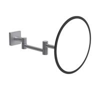 Niara s miroir mural avec verre grossissant pvd couleur inox 200x317x200 mm - LAUFEN H3860711610001