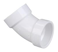 NIBCO Raccord de tuyau en PVC DWV série 4806, coude à 45 degrés, moyeu 1-1/2 par Nibco