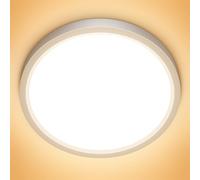 NIBSHOOM Plafonnier LED IP44 Lumiere Plafond 3000K Ø22CM