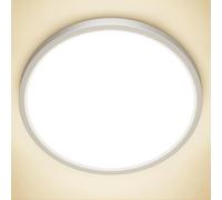 NIBSHOOM Plafonnier LED IP44 Lumiere Plafond 4000K Ø30CM