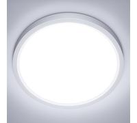 NIBSHOOM Plafonnier LED IP44 Lumiere Plafond 6500K Ø22CM