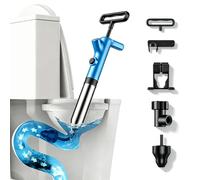 NiC IS COCNG Deboucheur wc pompe deboucheur canalisation haute pression | Universelle Tête de débouchage flexible pliable , Pression maximale : 8 bar, Débouche Toilette, Évier, Support suspendu