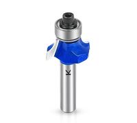NICAVKIT Fraise à arrondir rayon 5mm avec tige de 8mm, Fraises rondes en carbure de tungstène Fraises de défonceuse Fraises de chant pour le travail du bois