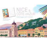 Nice et la Côte d'Azur - Carnet coloriages cartes postales