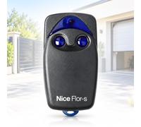 NICE FLO2R-S Télécommande Portail Automatique 2 Boutons - Emetteur 433,92 MHz Rolling Code - Compatible NICE FLO1R-S, FLO4R