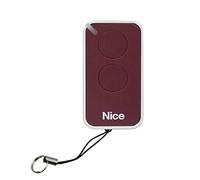 NICE INTI2R rouge 2-canaux Télécommande, 433.92Mhz rolling code emetteur. Compatible avec FLOR-S, ONE, FLORE, INTI télécommandes.