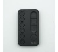 Nice Mini DOMI 6 Noir - Télécommande 6 canaux compacte pour Volets, Stores, portails et Portes de Garage - 433,92 MHz bidirectionnel - Domotique Yubii et Moteurs O-Code + 1 Goodies DOMOBIP