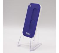 NICE MyGo2 FM - Télécommande 2 canaux bleu et blanc pour Portails et Porte de Garage - Rolling Code FM 868,46MHz - Remplace les Gamme FLOR-S, ONE, et FLORE + 1 Goodies DOMOBIP