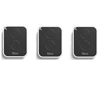 NICE ON2E Lot de 3 émetteurs portatifs à code tournant à 2 canaux 433,92 MHz Compatible avec FLOR-S, INTI, ONE, ERA FLOR