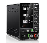 NICE-POWER Alimentation CC variable 30 V 10 A de haute précision, affichage LED couleur à 4 chiffres réglable pour banc de laboratoire