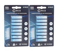 Nice Power™ Lot de 16 piles AAA au lithium 1100 mAh 1,5 V haute puissance non rechargeables pour appareil photo numérique CCTV Blink