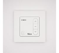 Nice - Télécommande murale Domì w1 - Emetteur mural bidirectionnel pour volets roulants - Fréquence 433.92 mhz - 3 boutons - Remplace l'ancienne gamme ERA W1 + 1 Porte-clés DOMOBIP
