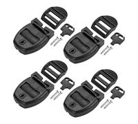 Nicear Ensemble de 4 clips de couverture de spa Kit de réparation de couverture de spa Clip de verrouillage Verrous avec clés et matériel pour spas Spas