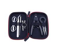 Nicear Kit d'outils de bricolage : kit d'enroulement de bobine, pince à épiler en céramique, kit de bobine, coupe-fil, ciseaux pliants, tournevis et étui de transport.