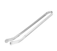 NICEIN®Pince Cuisine Silicone,Pince Grill Up sans BPA,Pince Cuisine de Qualité,Pince Alimentaire Résistantes à la Chaleur,Pince à Barbecue Faciles à Nettoyer,Adapté Lavage au Lave Vaisselle (argent)