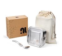 nicelock Petite boîte à déjeuner en acier inoxydable pour enfants avec boîte à déjeuner anti-fuite pour les déplacements - yaourt porridge salade soupes nouilles sandwich