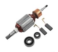 Niceminiwall Ensemble d'armature avec roulements et balais de carbone compatible avec les modèles de marteau rotatif Makita HR4010C HR4001C HR4011C