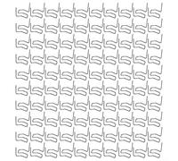 Niceminiwall Lot de 100 agrafeuses à chaud 0,6/0,8 mm pour pare-chocs de voiture, kit de réparation de soudeur en plastique, clous de soudure prédécoupés en acier inoxydable, compatibles avec divers