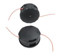 Niceminiwall Lot de 4 têtes de débroussailleuse compatibles avec ECHO Eater et 400, construction PA + 30GF pour une coupe efficace de l'herbe, pièces de tondeuse à gazon faciles à installer - Noir