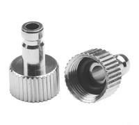 Niceminiwall Raccord Airbrush Acier 3pcs pour Tuyau d'air | Acier allié pour robuste, filetage G1/8 pour bsp mâle, libération rapide, compatible tuyaux airbrush, set de 3 pièces
