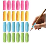 NiceNaiils 24 Pièces Guide Doigts Ecriture Enfant Aide Ecriture Guide DoigtSilicone Pencil Grips for Kids Ergonomique Aide Ecriture Pour Enfant Adulte Besoin