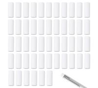 NICENEEDED 50 Recharge de Gomme pour Porte Mine Gommes de Recharge Blanches sans Traces de 12x4mm pour Porte Mines Gommes Universelles de Remplacement pour Le Dessin Technique de Bureau