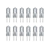 NicePrice Lot de 12 douilles halogènes 50 W GY6,35 12 V 12 mm Blanc chaud à intensité variable