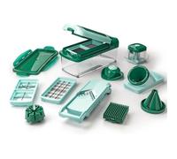 Genius Coupe-légumes Nicer Dicer Fusion Smart – 16 pièces, plastique vert menthe