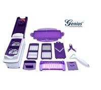Nicer Dicer Plus - Decoupe facile Legumes et fruits - 12 Pieces - Violet