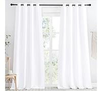 NICETOWN Rideau occultant pour fenêtre - Panneau Simple - 140 x 243 cm - Isolation Thermique - Bloque la lumière du Soleil - pour Chambre à Coucher - avec œillets