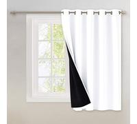 NICETOWN Rideaux entièrement ombragés pour Porte de terrasse, Rideaux Thermiques très résistants pour Porte coulissante en Verre, Protection de l'intimité assurée (1 Panneau, 177,8 cm de Large x 160