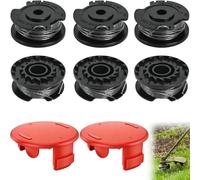 NICEWAT Bobine de fil pour coupe-bordure Bosch EasyGrassCut 36 ART 30-36 LI ART 24 ART 24+ ART 27 ART 27+ ART 30 ART 30+, 4 bobines de fil F016800351, 2 capuchons de débroussailleuse F016L72438