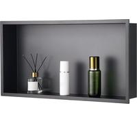 Niche de douche 33,0 x 63,5 x 10,2 cm Étagère murale encastrée en acier inoxydable