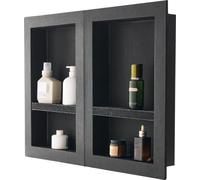 Niche de douche 40,6 x 61 + 40,6 x 61 cm Organisateur mural encastré Salle de bain