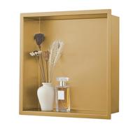 Niche de douche à 2 niveaux en acier inoxydable 304, étagère encastrée intégrée pour rangement mural de douche, organisateur moderne de cuisine et de salle de bain