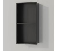 Niche De Douche Acier Inoxydable, Niche Encastrée Salle De Bain Étanche | Niche Murale, Moderne, Papier Toilette, Alcôve Poubelle, Articles De Toilette(Noir,2 st Layer)