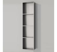 Niche De Douche Acier Inoxydable, Niche Encastrée Salle De Bain Étanche | Niche Murale, Moderne, Papier Toilette, Alcôve Poubelle, Articles De Toilette(Gunmetal Grey,4st Layer)