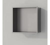 Niche De Douche Acier Inoxydable, Niche Encastrée Salle De Bain Étanche | Niche Murale, Moderne, Papier Toilette, Alcôve Poubelle, Articles De Toilette(Gunmetal Grey,1st Layer)