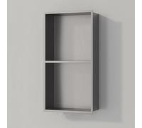 Niche De Douche Acier Inoxydable, Niche Encastrée Salle De Bain Étanche | Niche Murale, Moderne, Papier Toilette, Alcôve Poubelle, Articles De Toilette(Gunmetal Grey,2 st Layer)