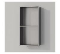 Niche De Douche Acier Inoxydable, Niche Murale Encastrée Étanche Moderne | Salle De Bain, Papier Toilette, Alcôve Poubelle, Rangement Articles De Toilette(Gunmetal Grey,2 st Layer)