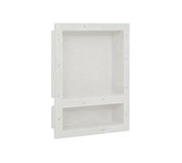 vidaXL Niche de douche avec 2 compartiments blanc mat 41x51x10 cm