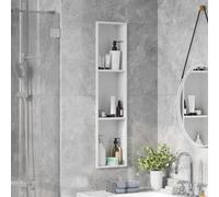 Niche de Douche Blanc 90 x 20 x 9,5 cm Acier inoxydable